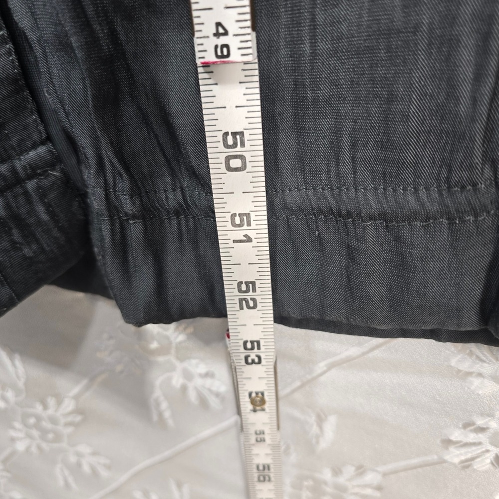 Banana Republic Petite XS Maxi Dress Black Sleeveless Button Front Career Casual - Picture 7 of 13